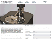 Tablet Screenshot of piezotest.com
